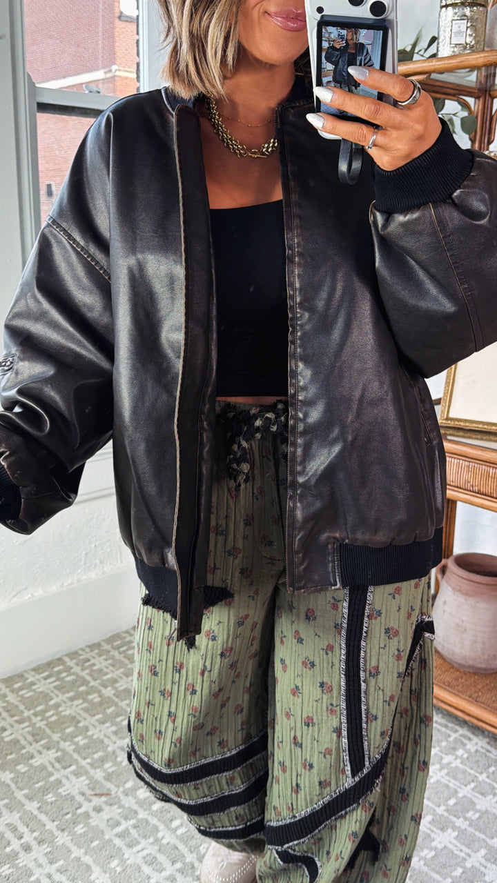 Ravens Ridge Bomber Jacket, Dark Brown