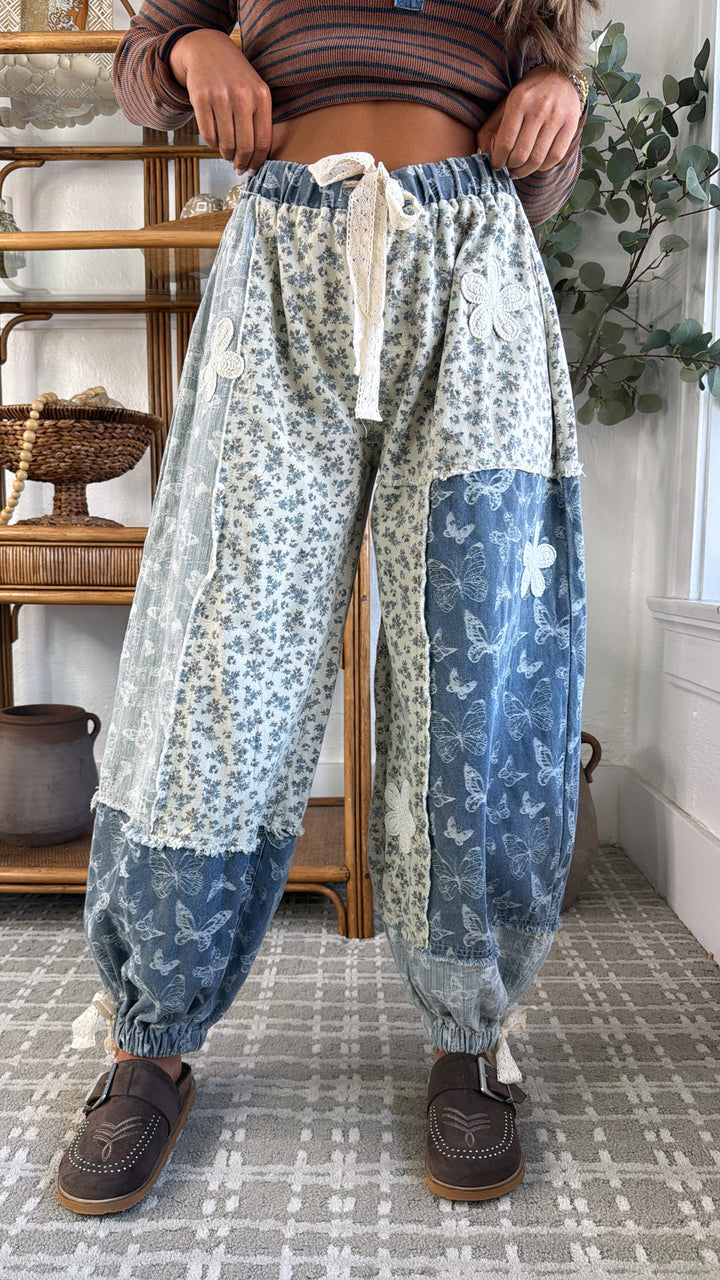 Blue Skies Flutter Jogger, Blue Multi