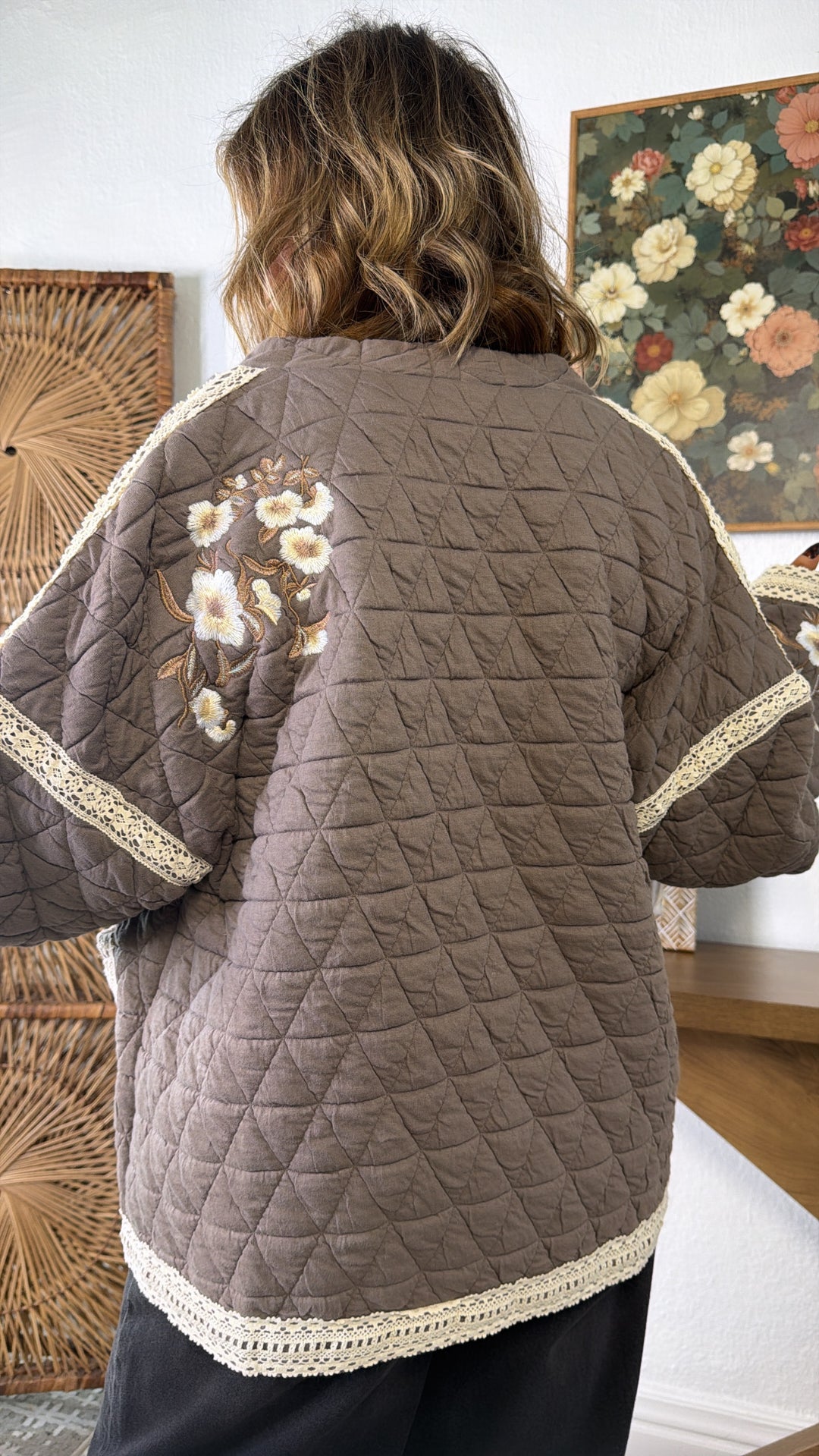 Canyon Quilted Jacket, Charcoal