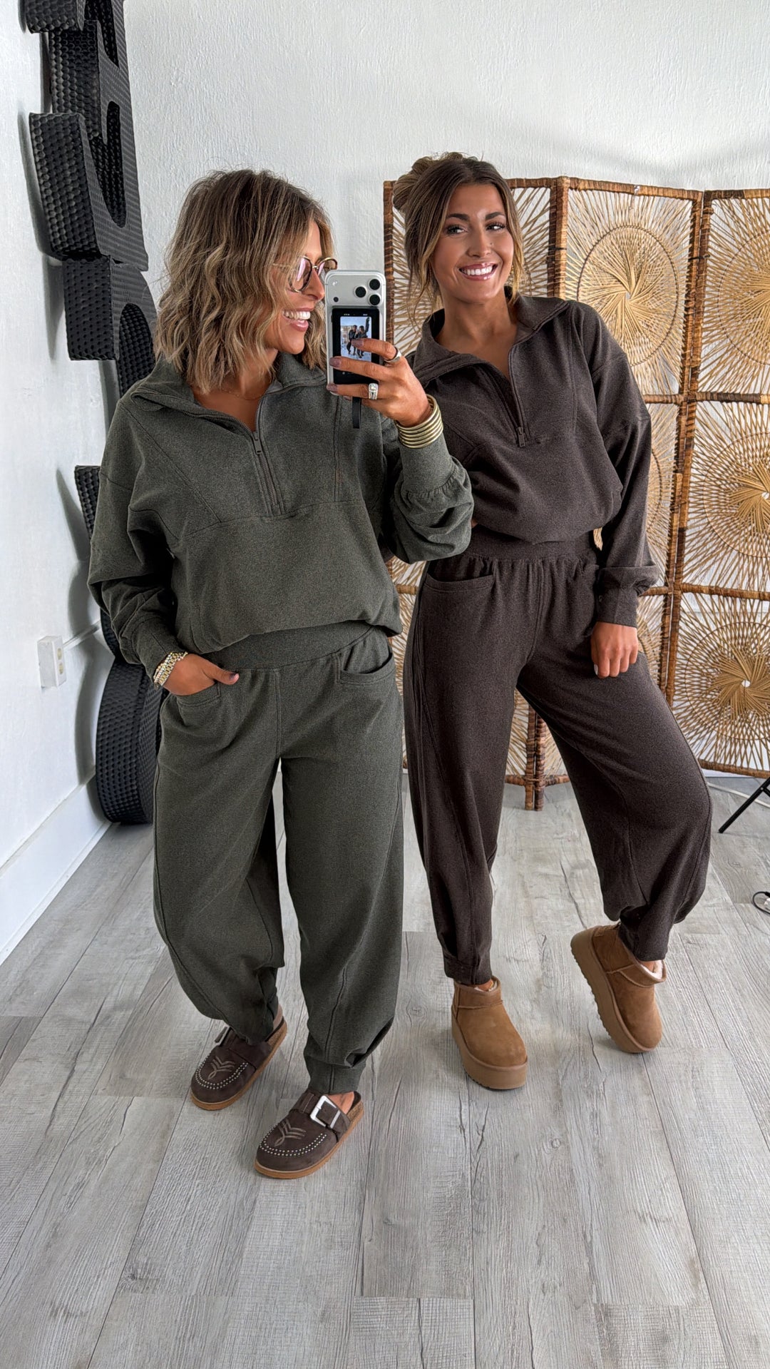 Coffee Run Two Piece Set, Olive