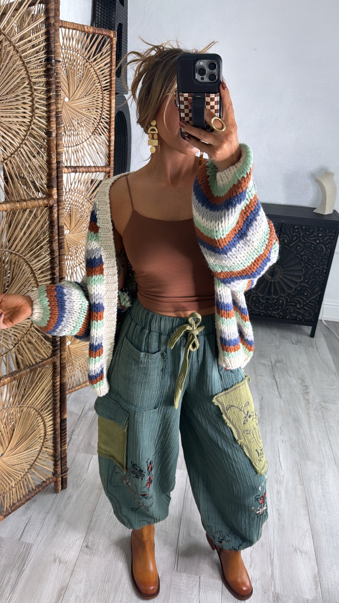 Terra Embroidered Jogger, Forest Teal