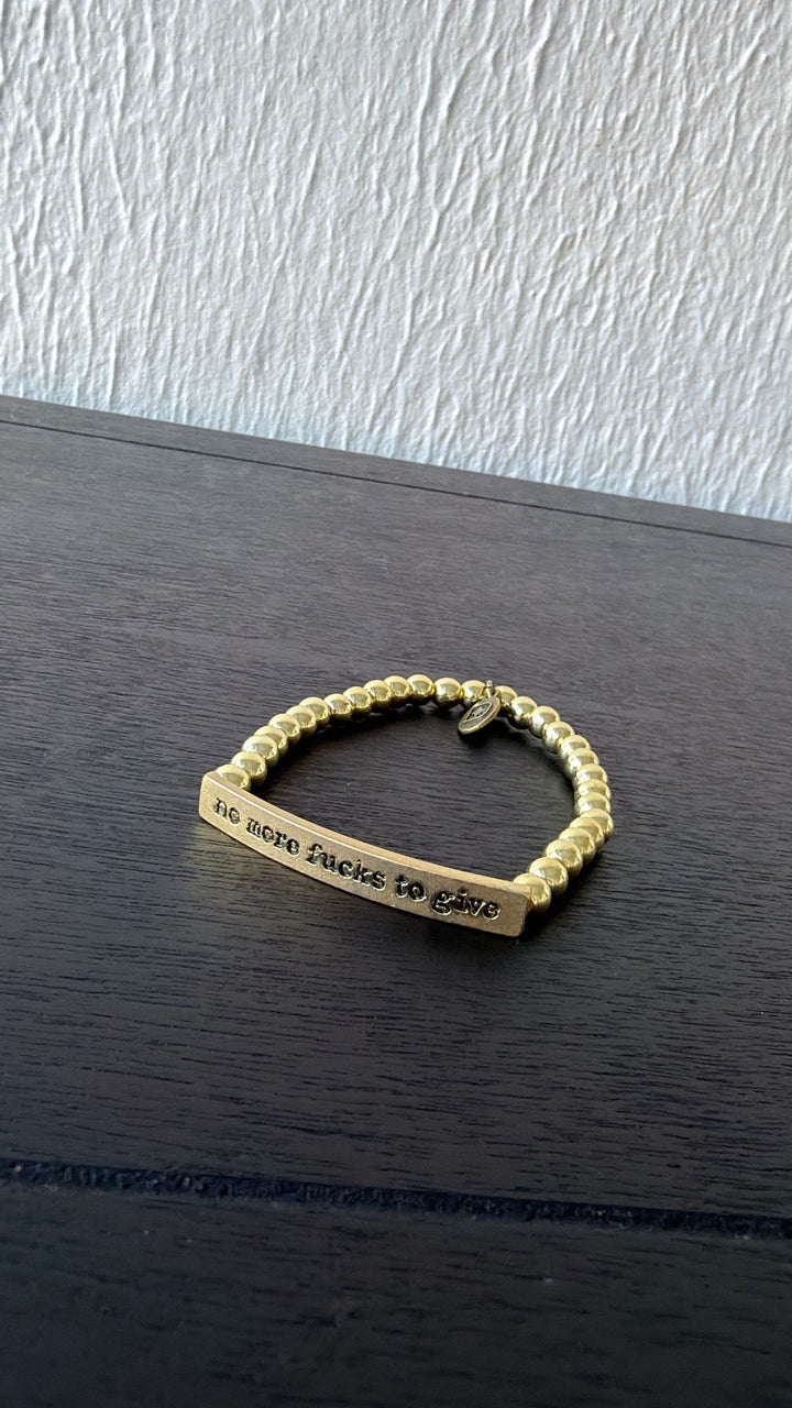 No More Bracelet, Gold Bead