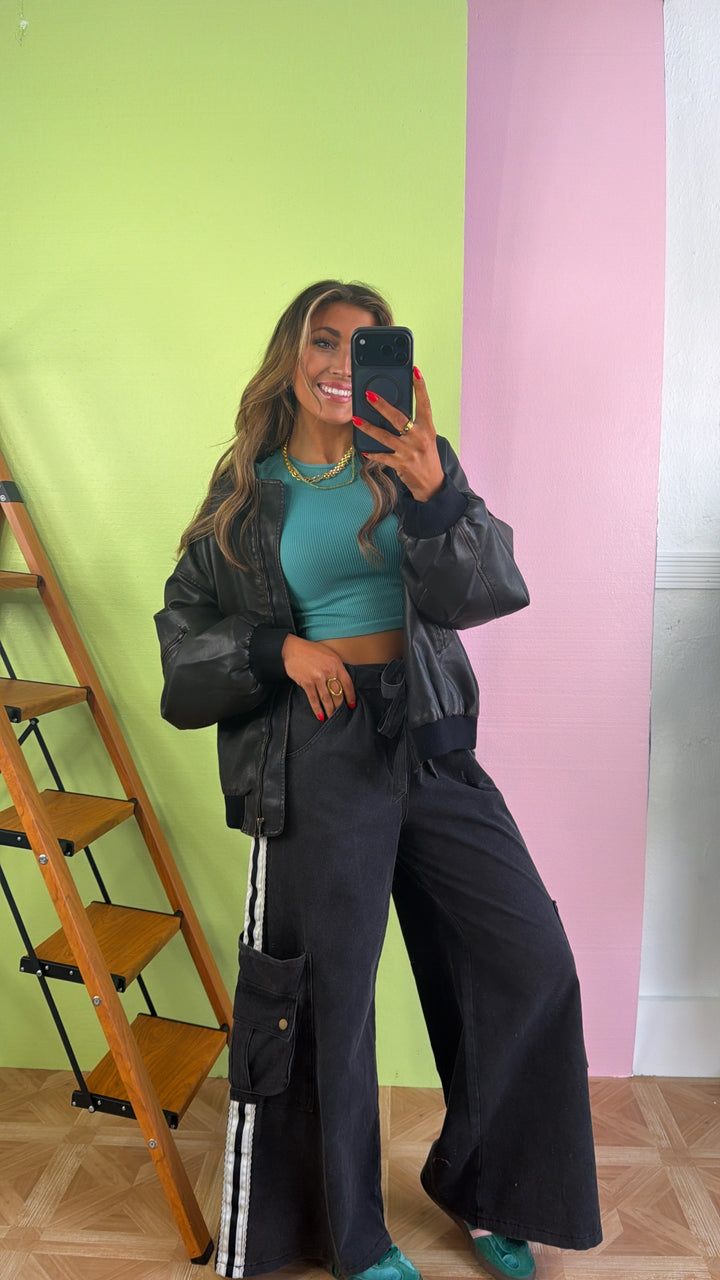 Luxe Relaxed Pant, Black