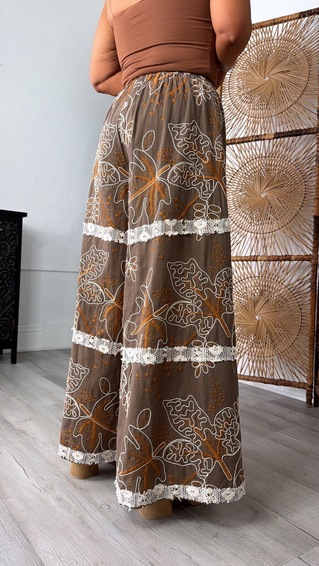 Fallen Oak leaf Pant, Chocolate