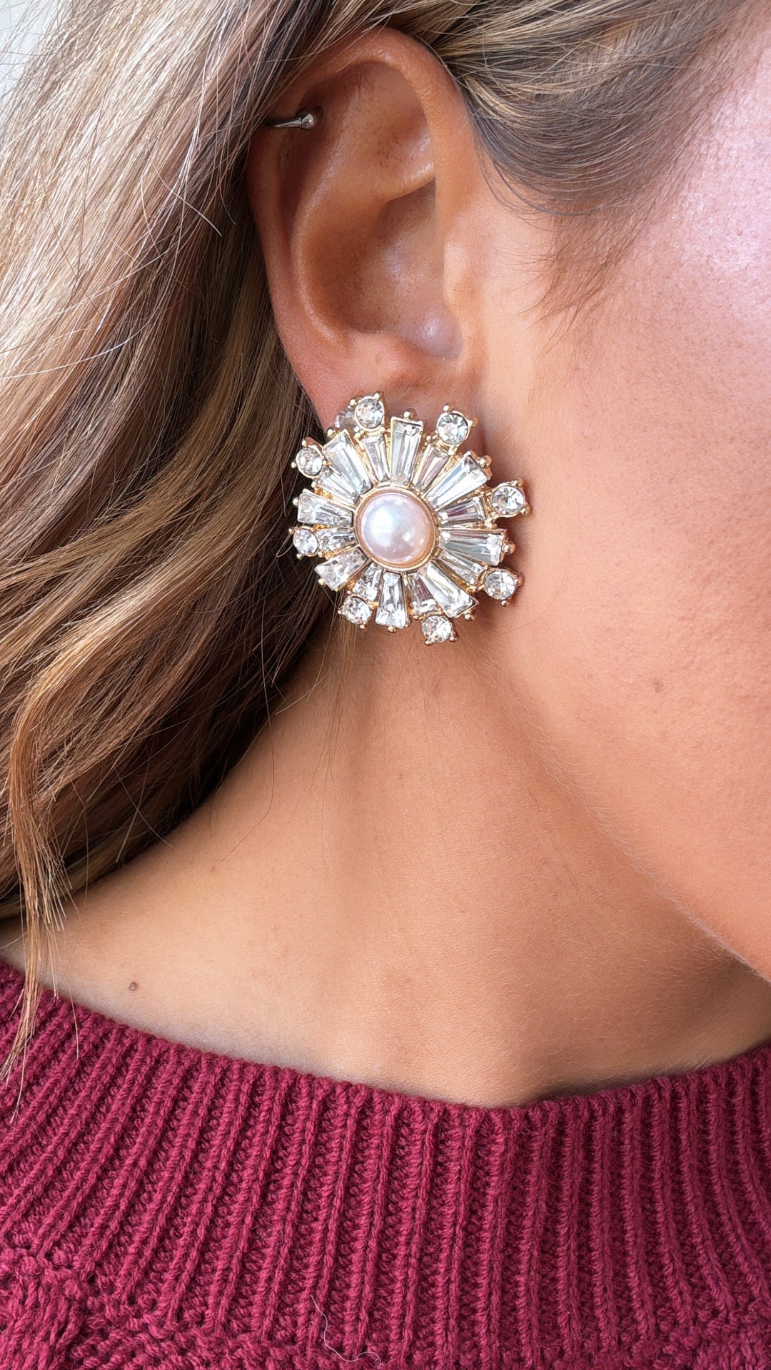 Studded Starburst earring