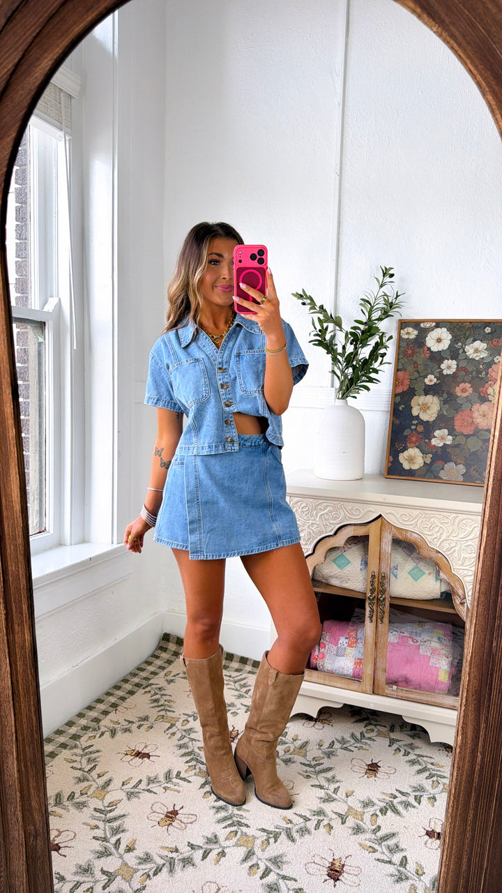 Cowgirl Blues Denim Set, Medium