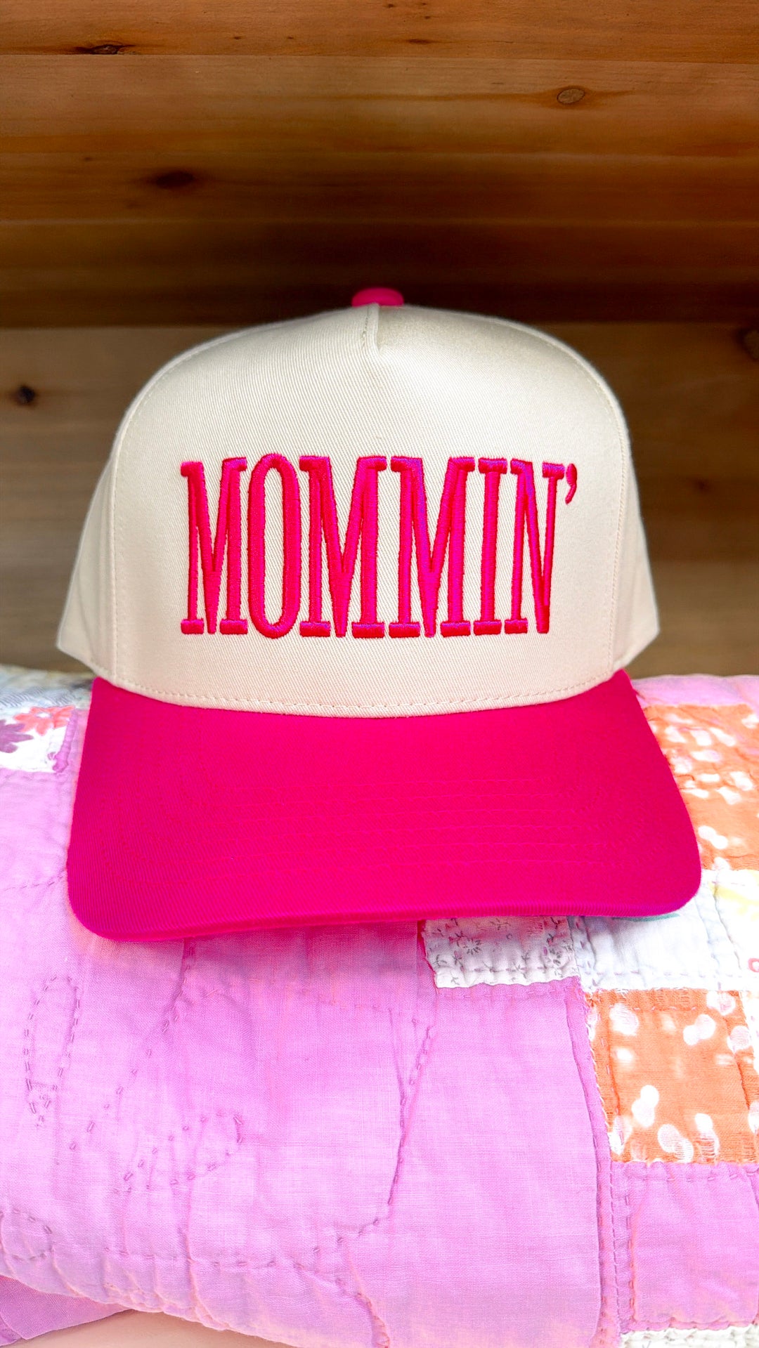 Mommin' Trucker Hat, Pink