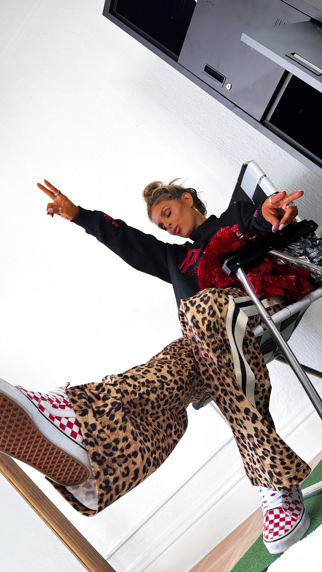 Fast Lane Leopard Pant, Black/Brown
