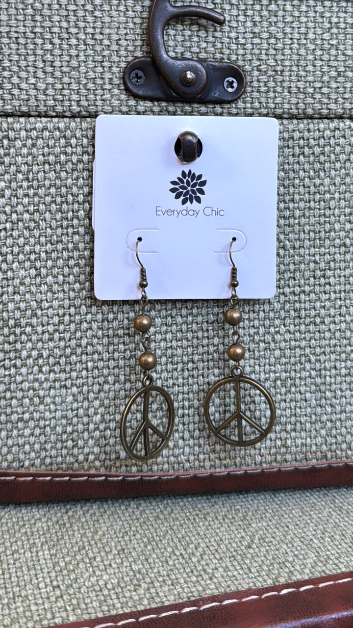 Peace Dangle Earring