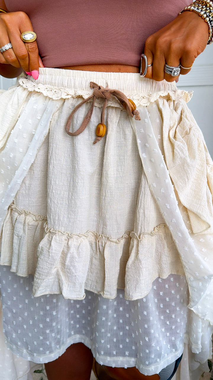 Layered Love Skirt, Ivory