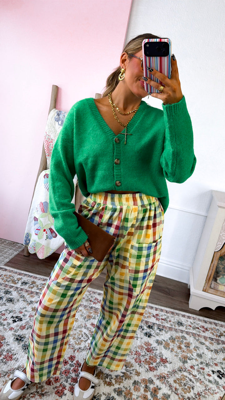 Elevated Check Trousers, Multi