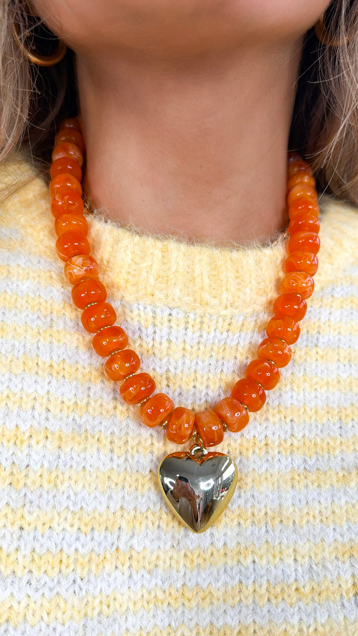 Beloved Necklace, Orange