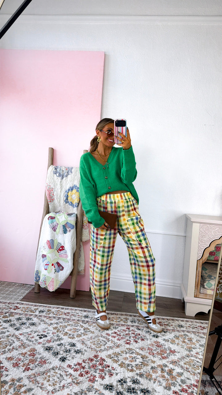 Elevated Check Trousers, Multi