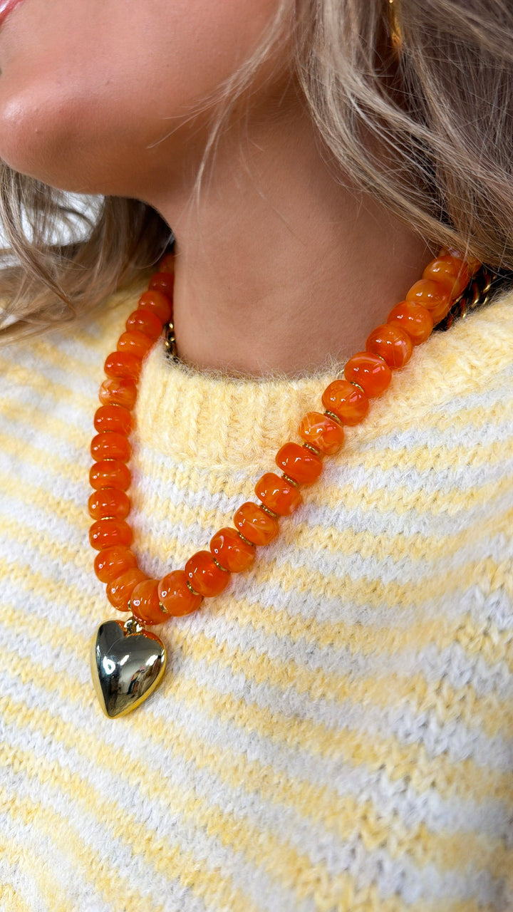 Beloved Necklace, Orange