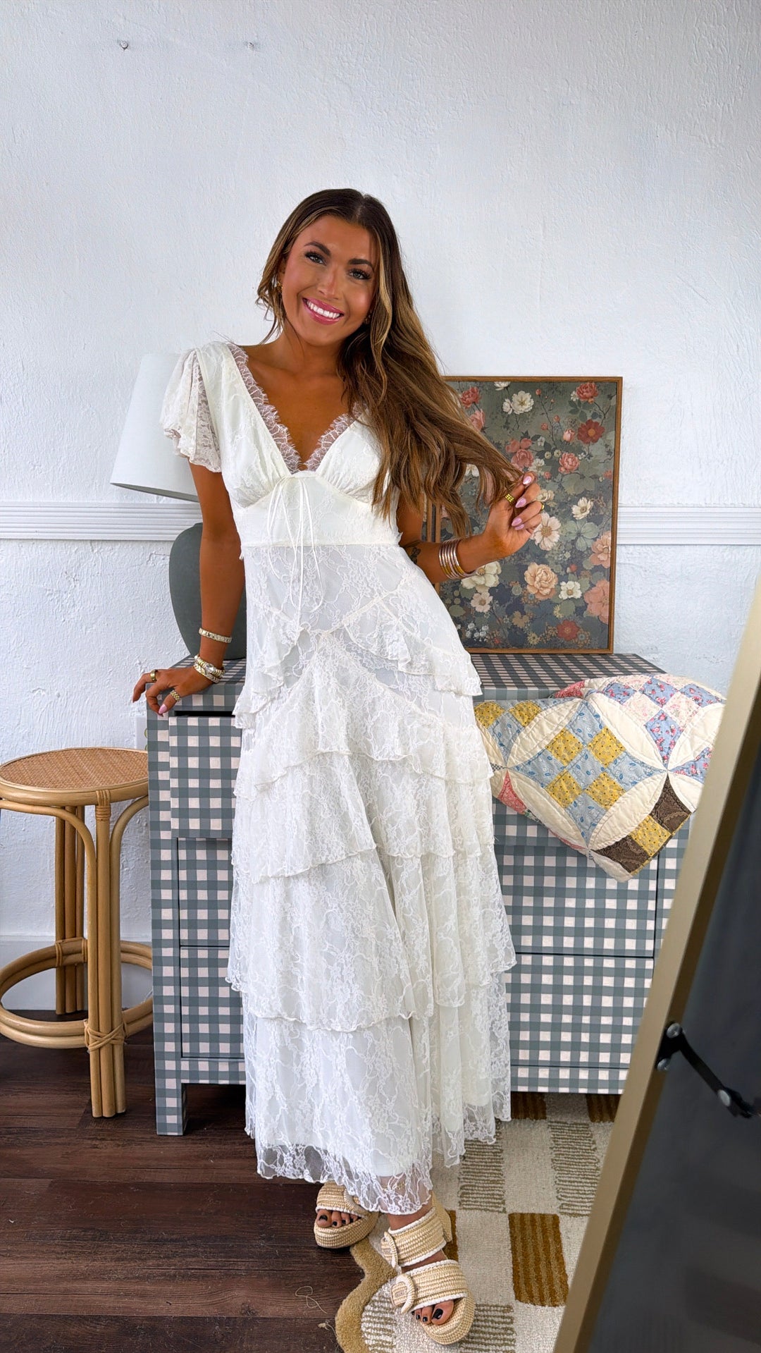 Soft Cloud Ruffle Dress, Ivory Everyday Chic Boutique Soft Cloud Ruffle Dress, Ivory Everyday Chic Boutique