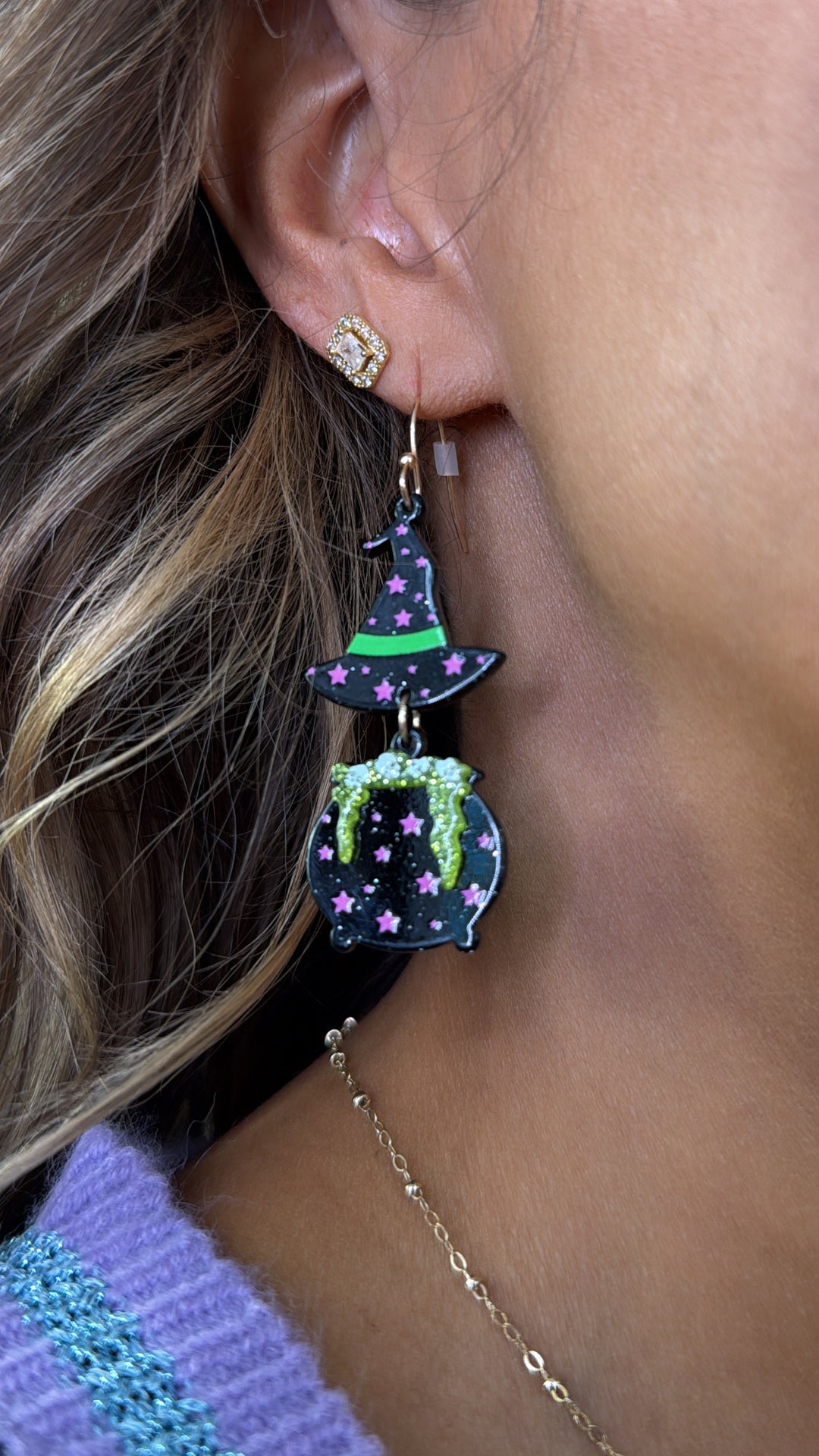 Witches Brew Dangles, Black