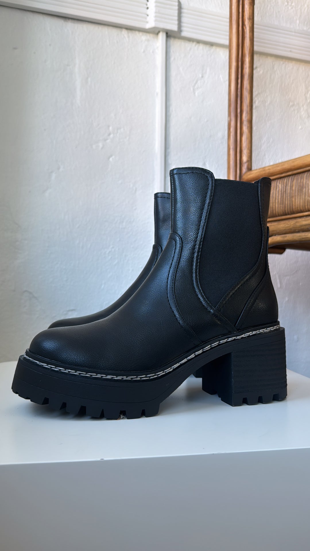 Torren Heeled Boots, Black