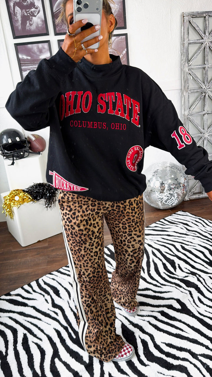 Saturday in Columbus Ohio State Crewneck, Black