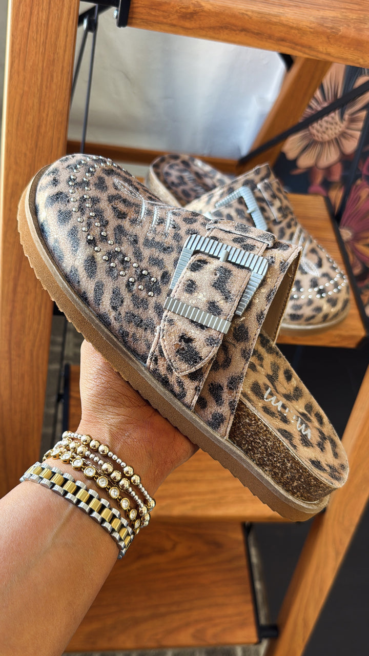 Joleen Studded Clog, Leopard
