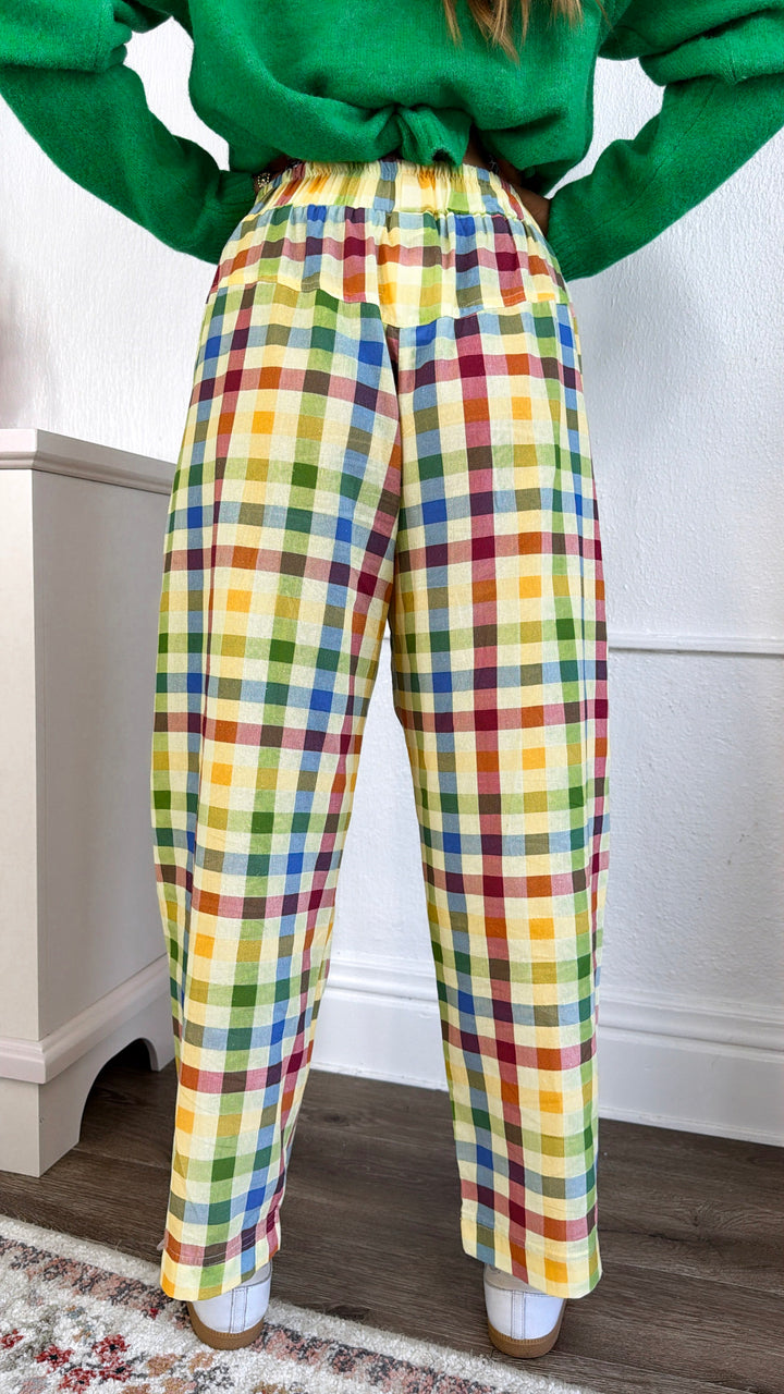 Elevated Check Trousers, Multi