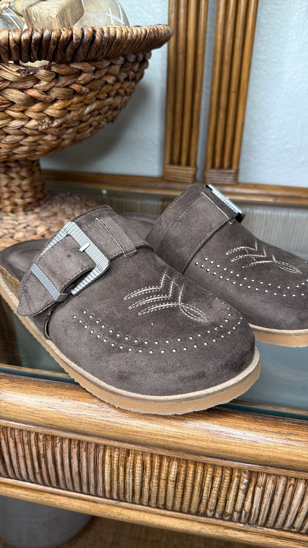 Joleen Studded Clog, Brown