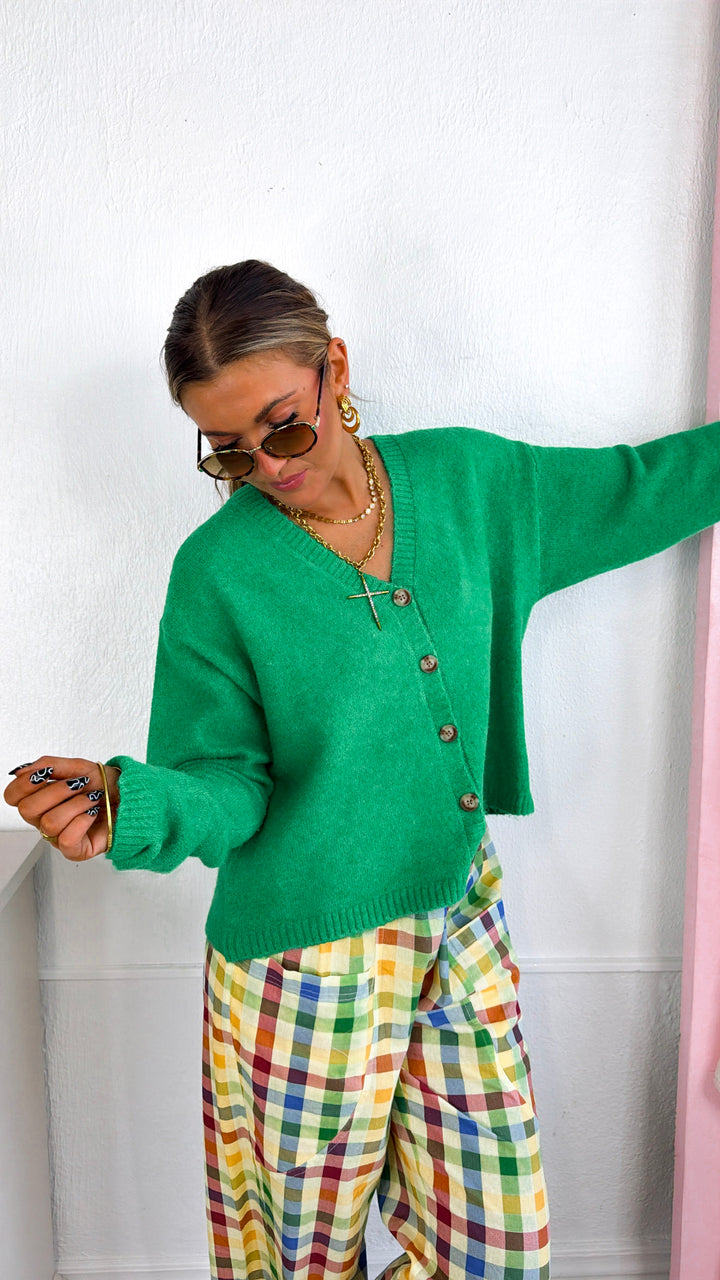Haven Knit Cardigan, Green