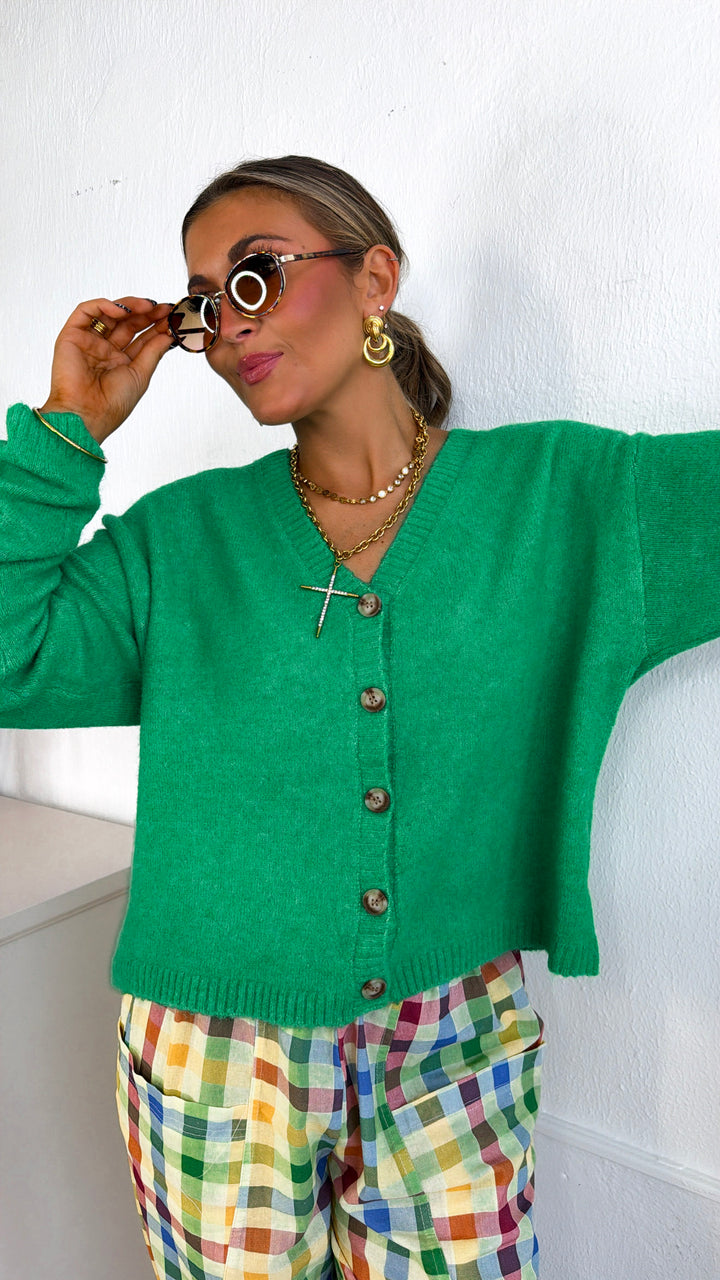 Haven Knit Cardigan, Green