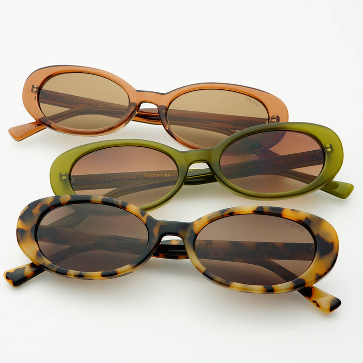 FREYRS: Mimi Acetate Oval Sunglasses