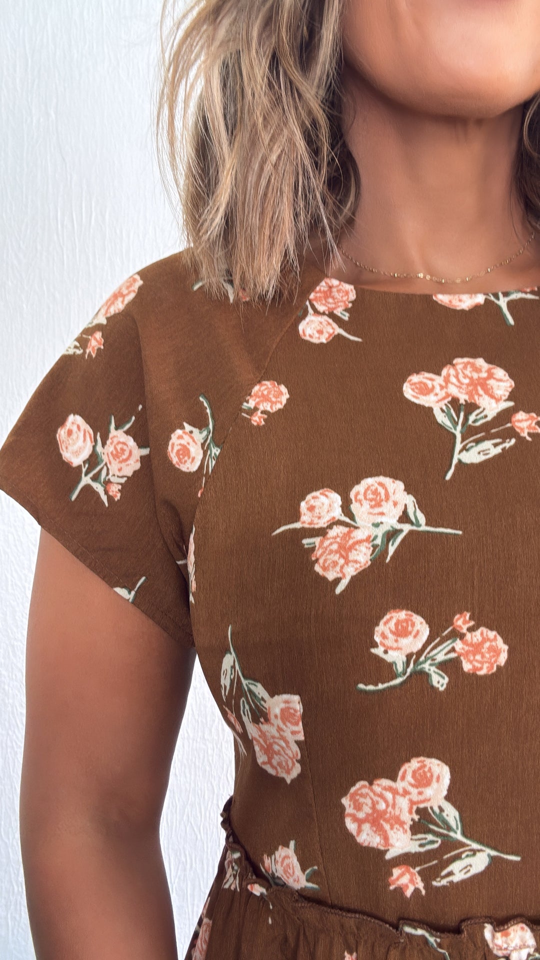 Autumn Ease Maxi Dress, Brown Medium Autumn Ease Maxi Dress, Brown Medium