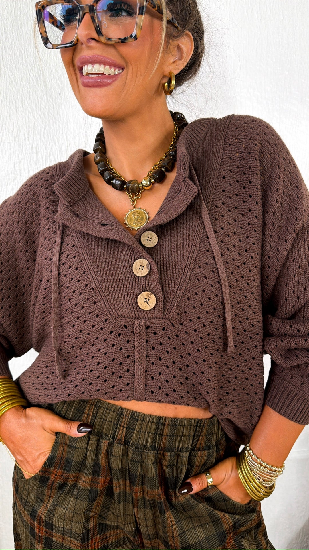 Ruby & Knit Sweater, Brown