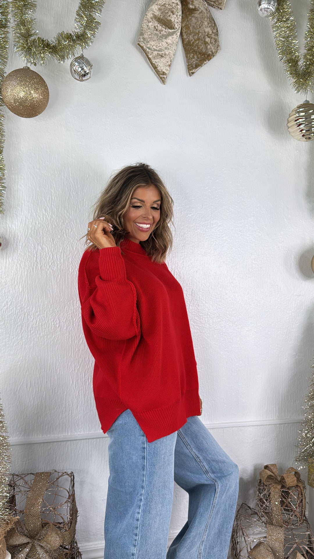 A Warm Wish Sweater, Red