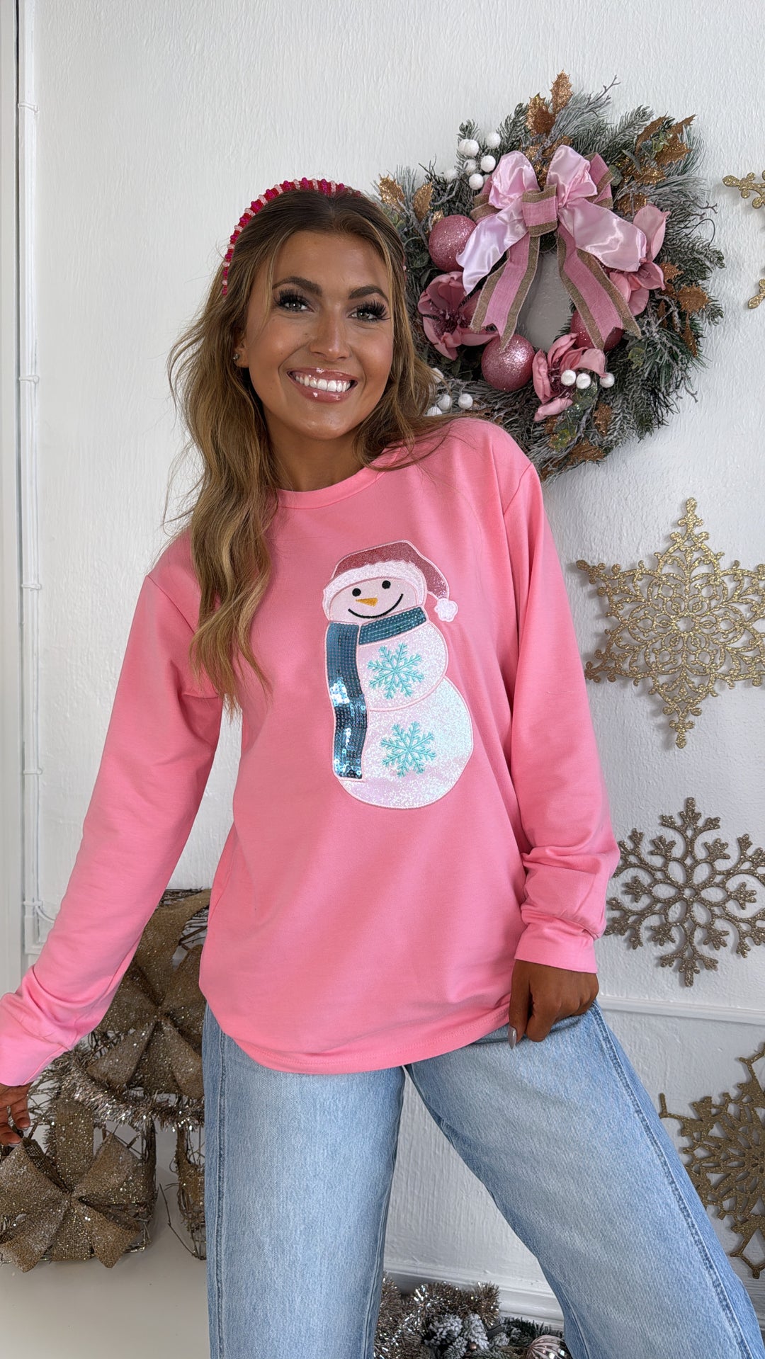 Frosted Sprinkle Sweatshirt, Pink