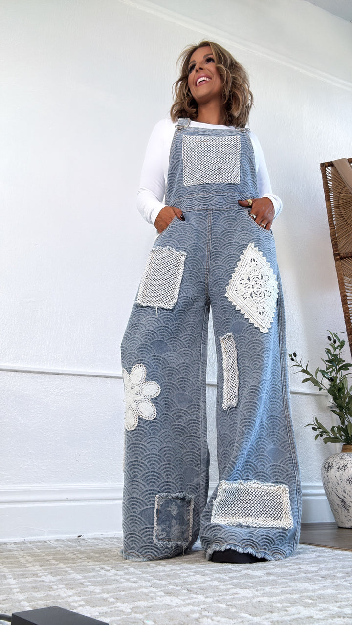 Ripple Effect Denim Overalls