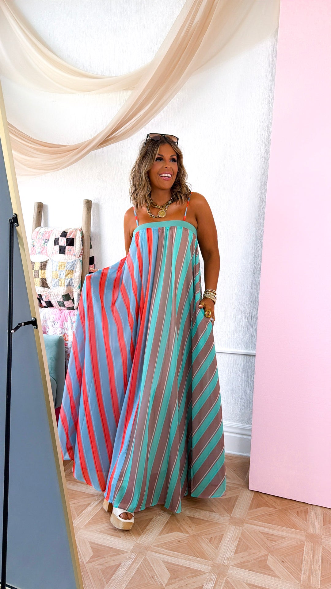Stripe Tube Maxi Dress, Mint/Sage Everyday Chic Boutique Stripe Tube Maxi Dress, Mint/Sage Everyday Chic Boutique