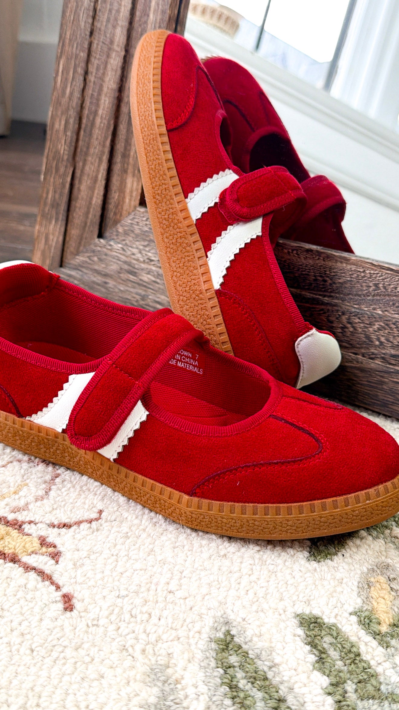 My Mary Jane Sneaker, Red Suede – Everyday Chic Boutique