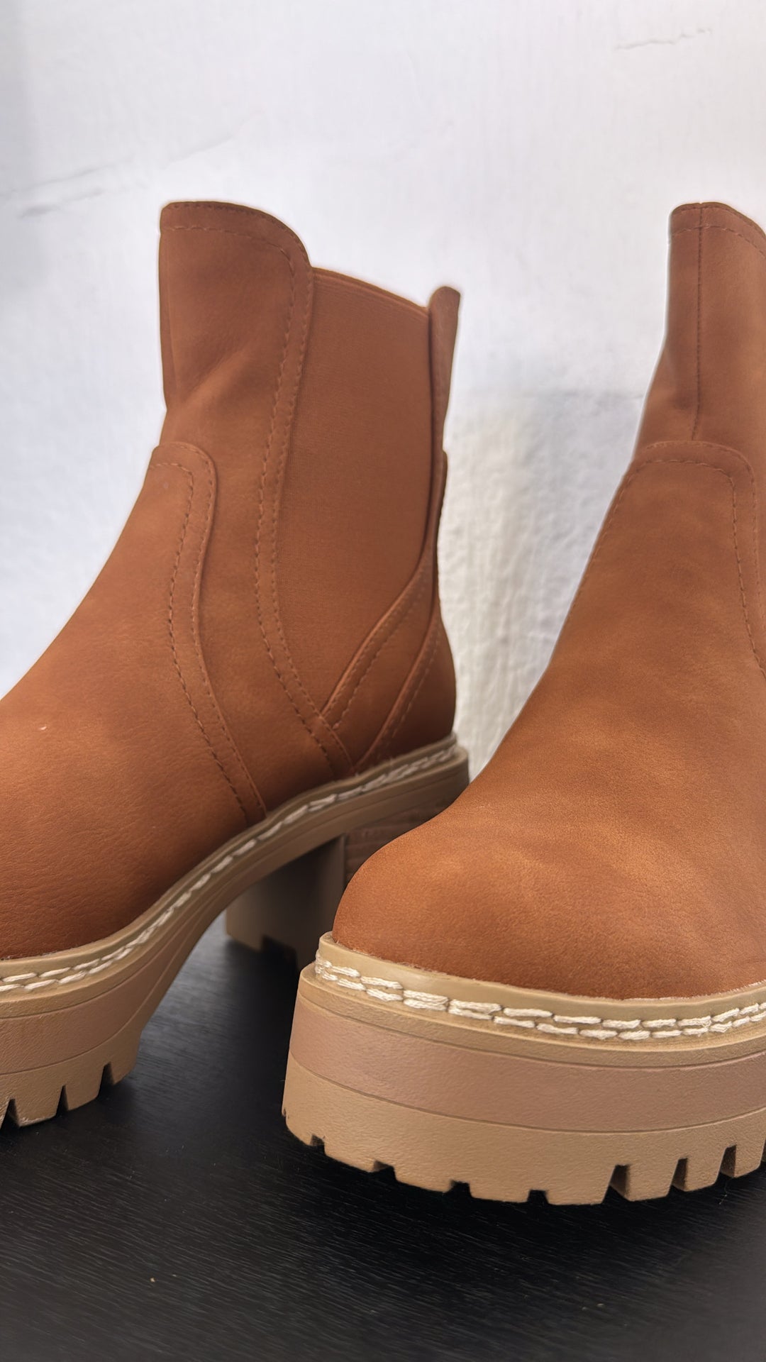 Torren Heeled Boots, Cognac