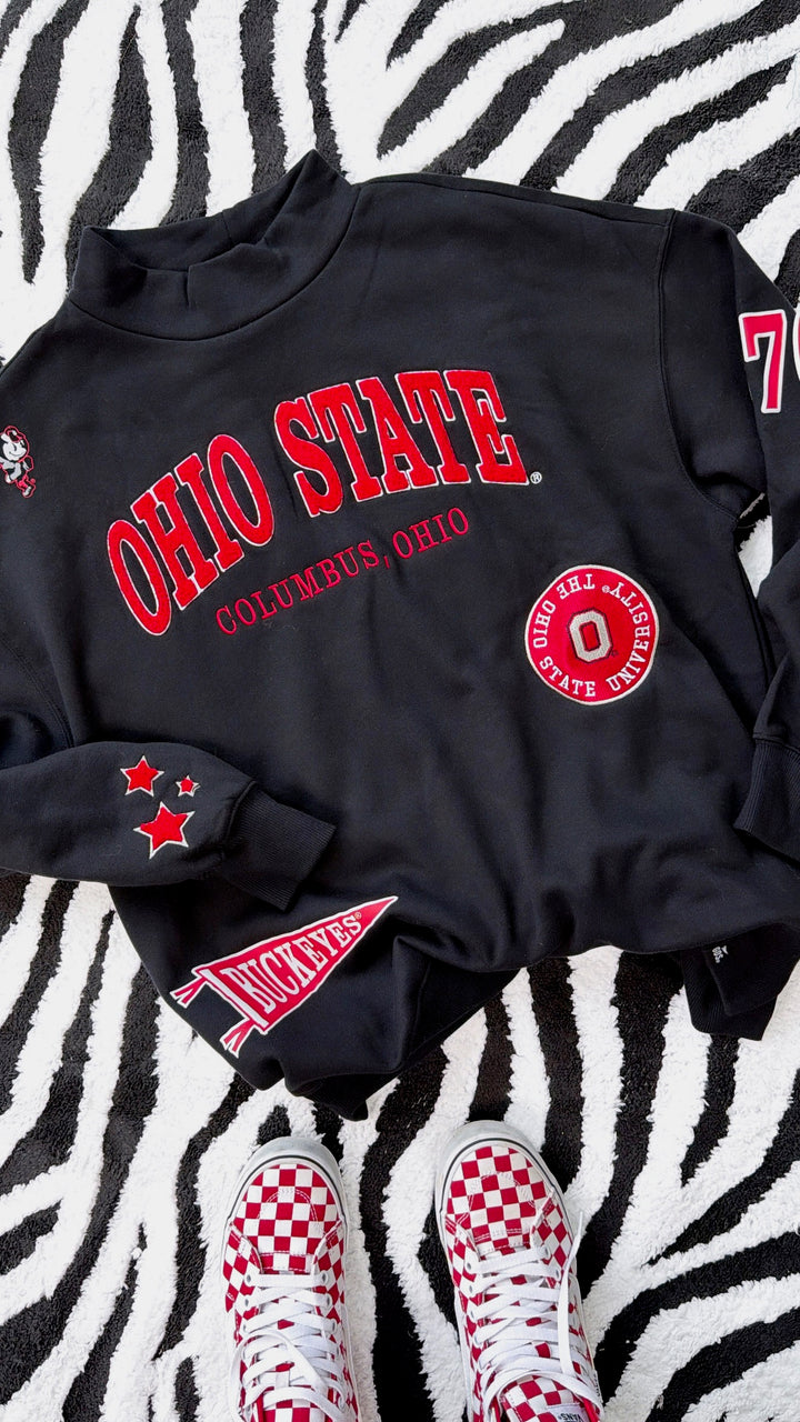 Saturday in Columbus Ohio State Crewneck, Black