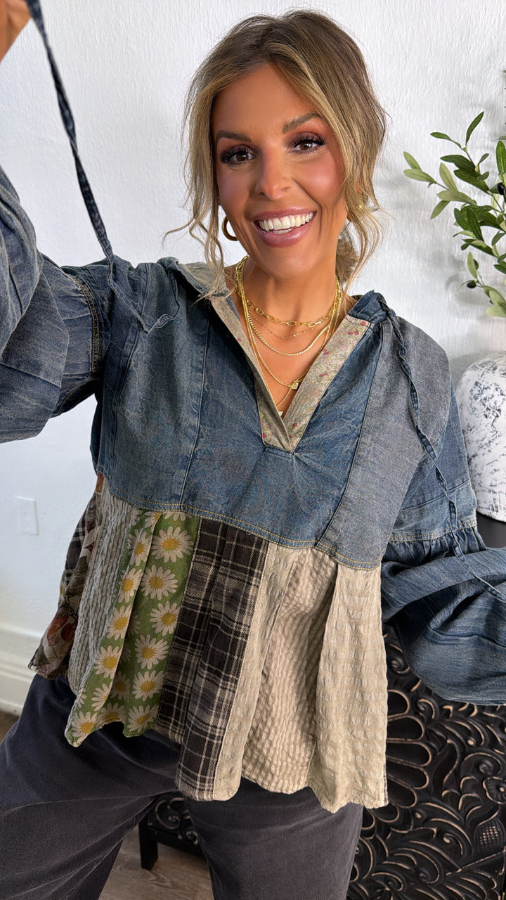 Patch Leaf Top, Vintage