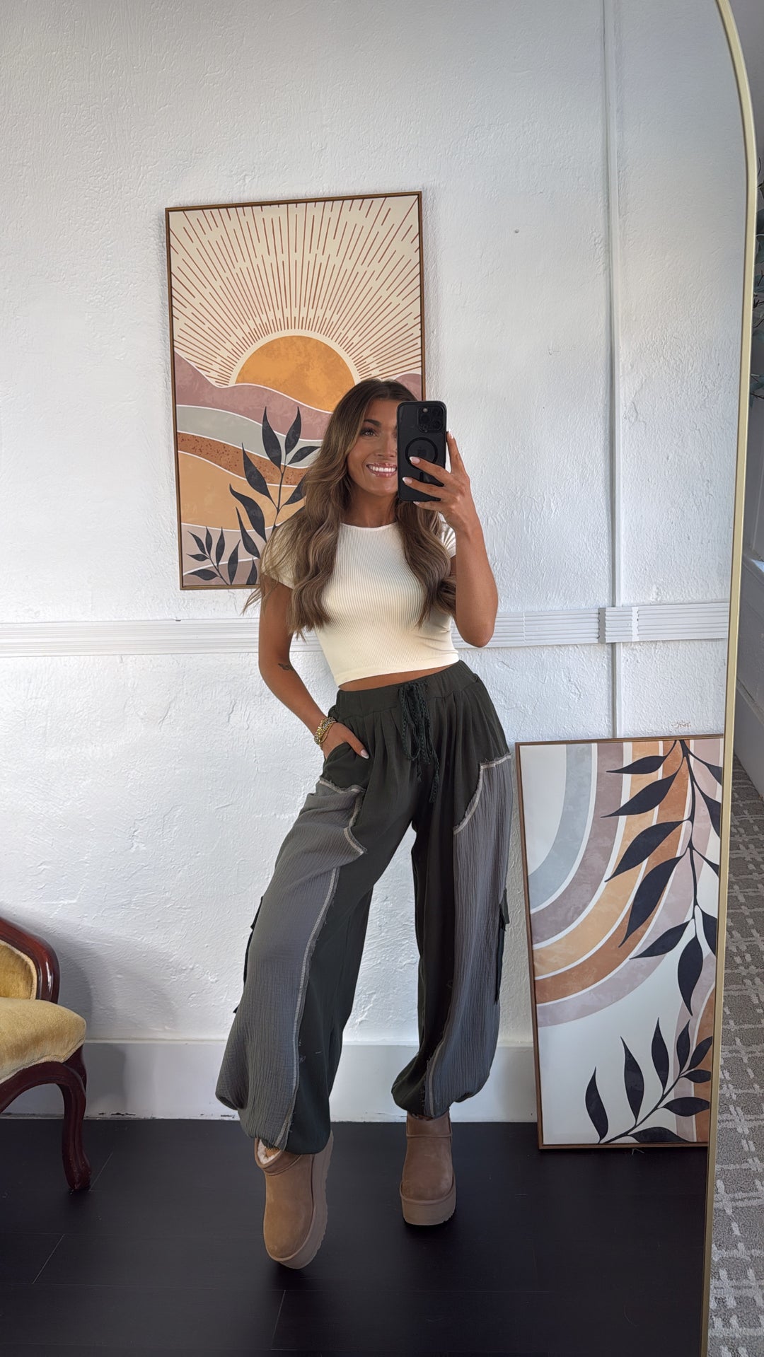 Forever Dreaming Relaxed Pant, Moss Green