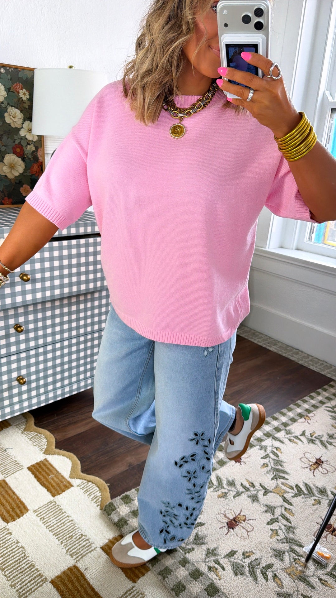 Stella Soft Sweater, Pink