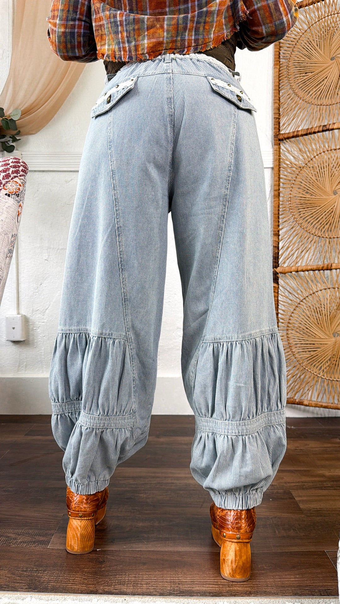 All Day Stripe Jogger, Denim Stripe