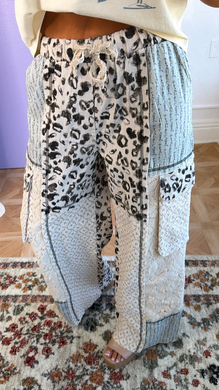 Sable Skies Relaxed Pant, Blue Multi