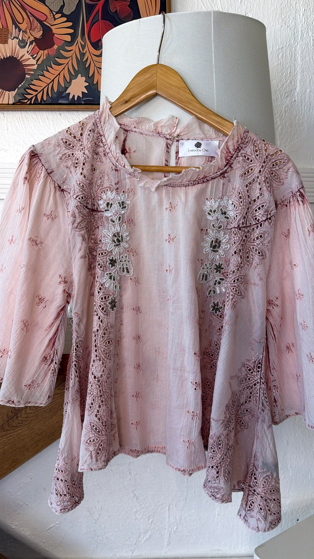 Orchid Lane Blouse, Rose Pink