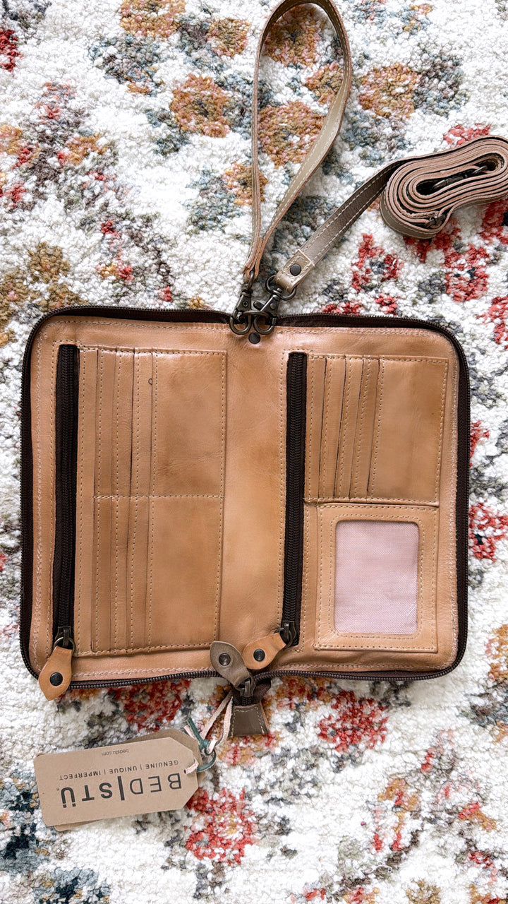 Bedstu Templeton II, Taupe/Tan Rustic
