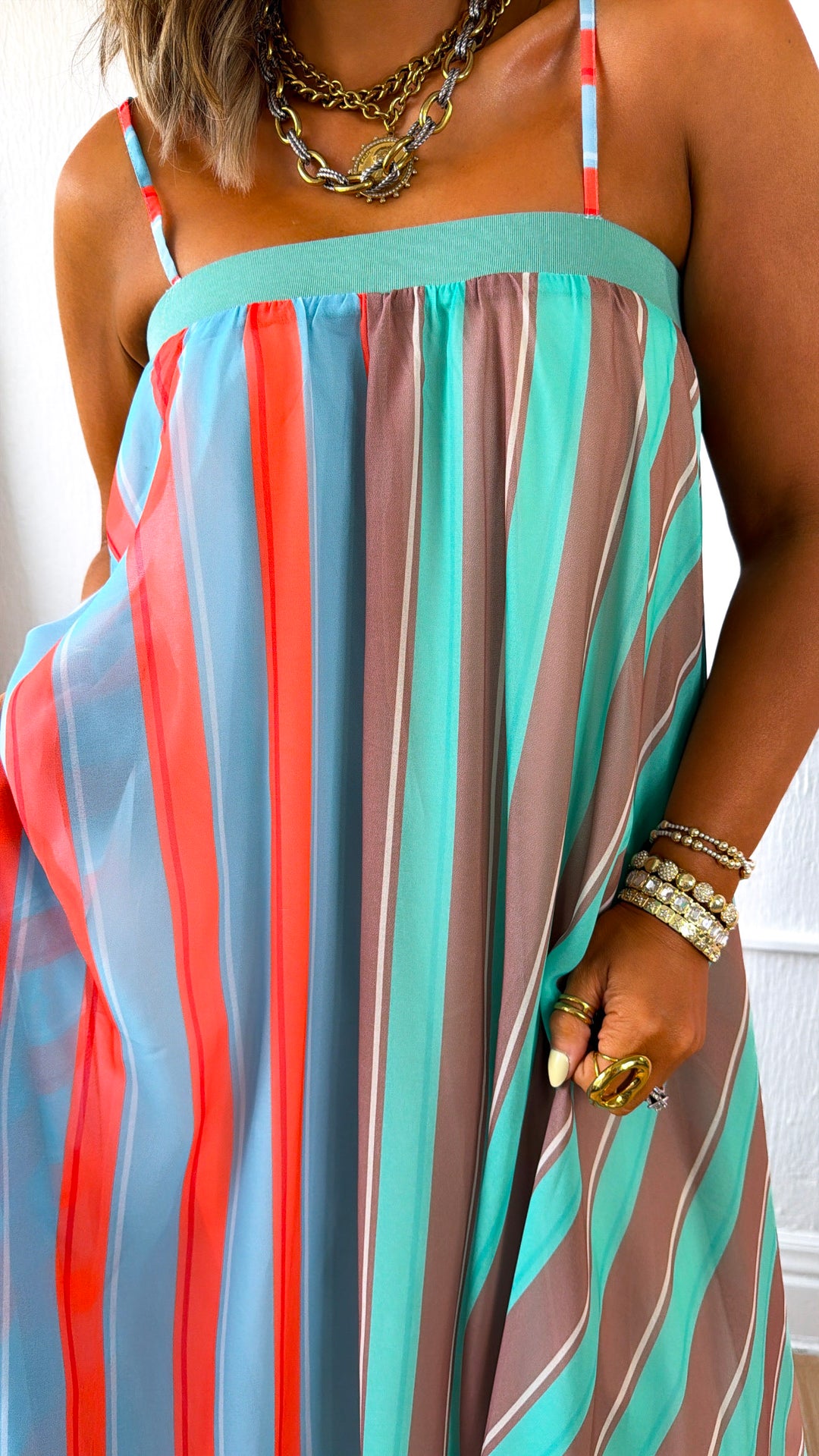 Stripe Tube Maxi Dress, Mint/Sage – Everyday Chic Boutique