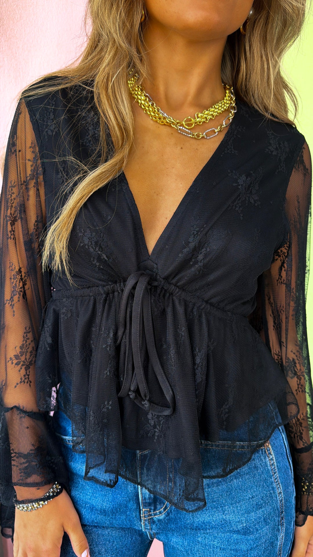 Ravens Garden Blouse, Black