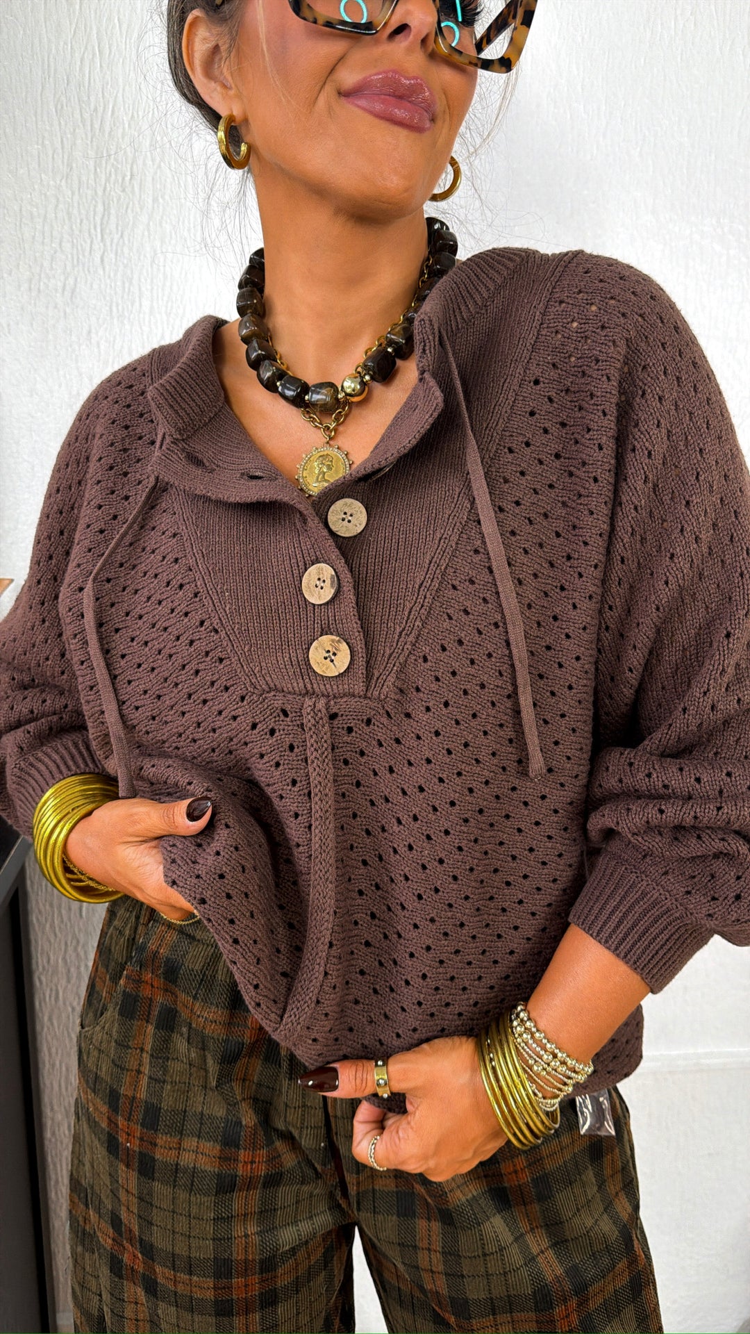 Ruby & Knit Sweater, Brown