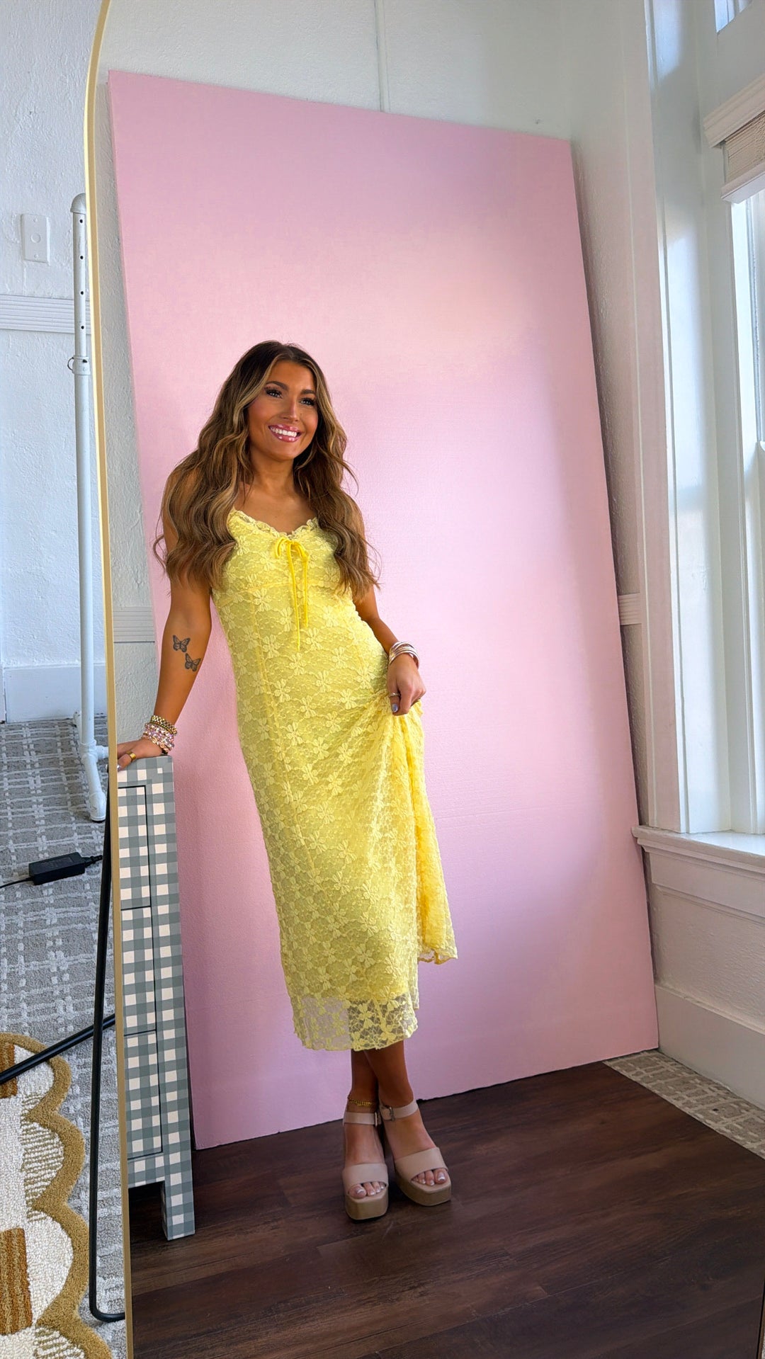 Flower Girl Maxi Dress, Banana Yellow Small