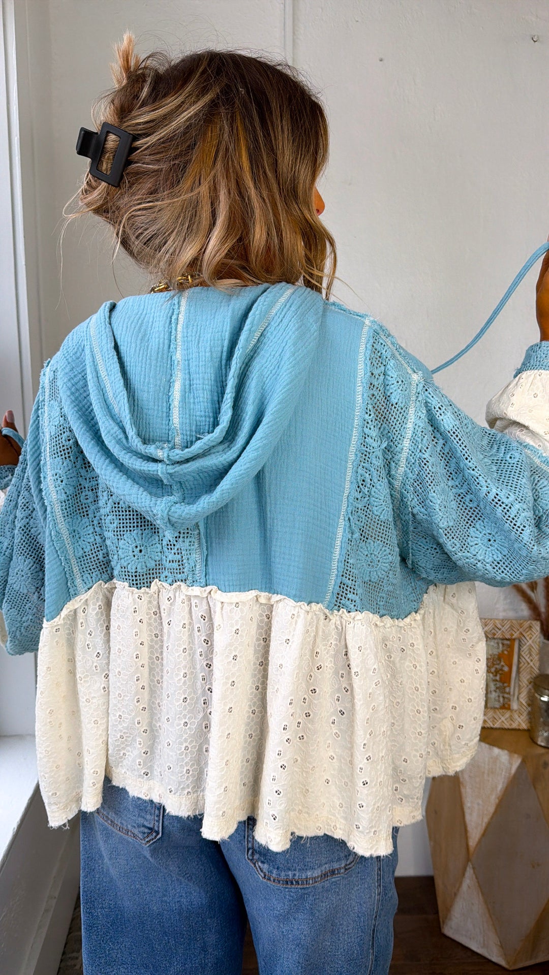 Soft Skies High Low Top, Air Blue