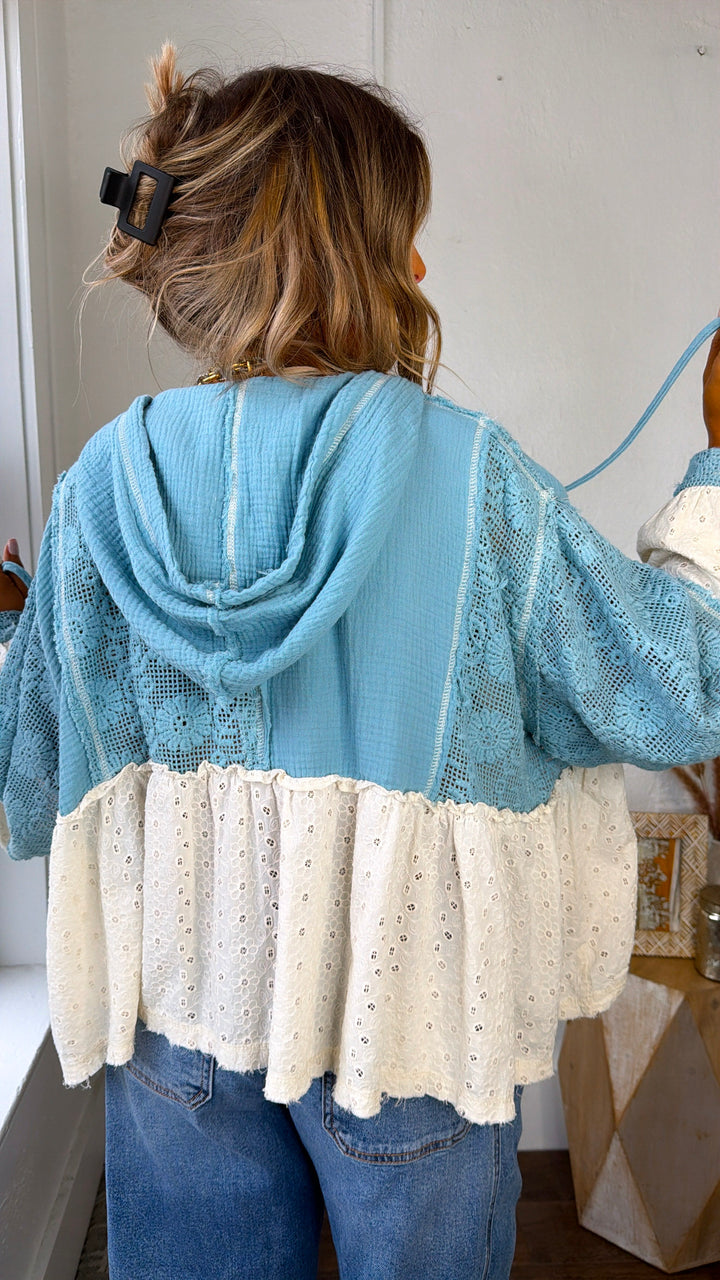 Soft Skies High Low Top, Air Blue